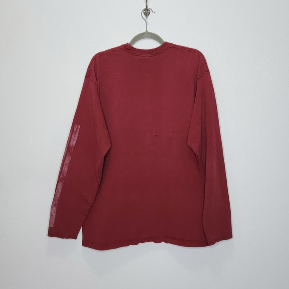 Vintage Nike Thrashed Worn Distressed Silver Tag Large Long Sleeve VTG - Picture 3 of 9